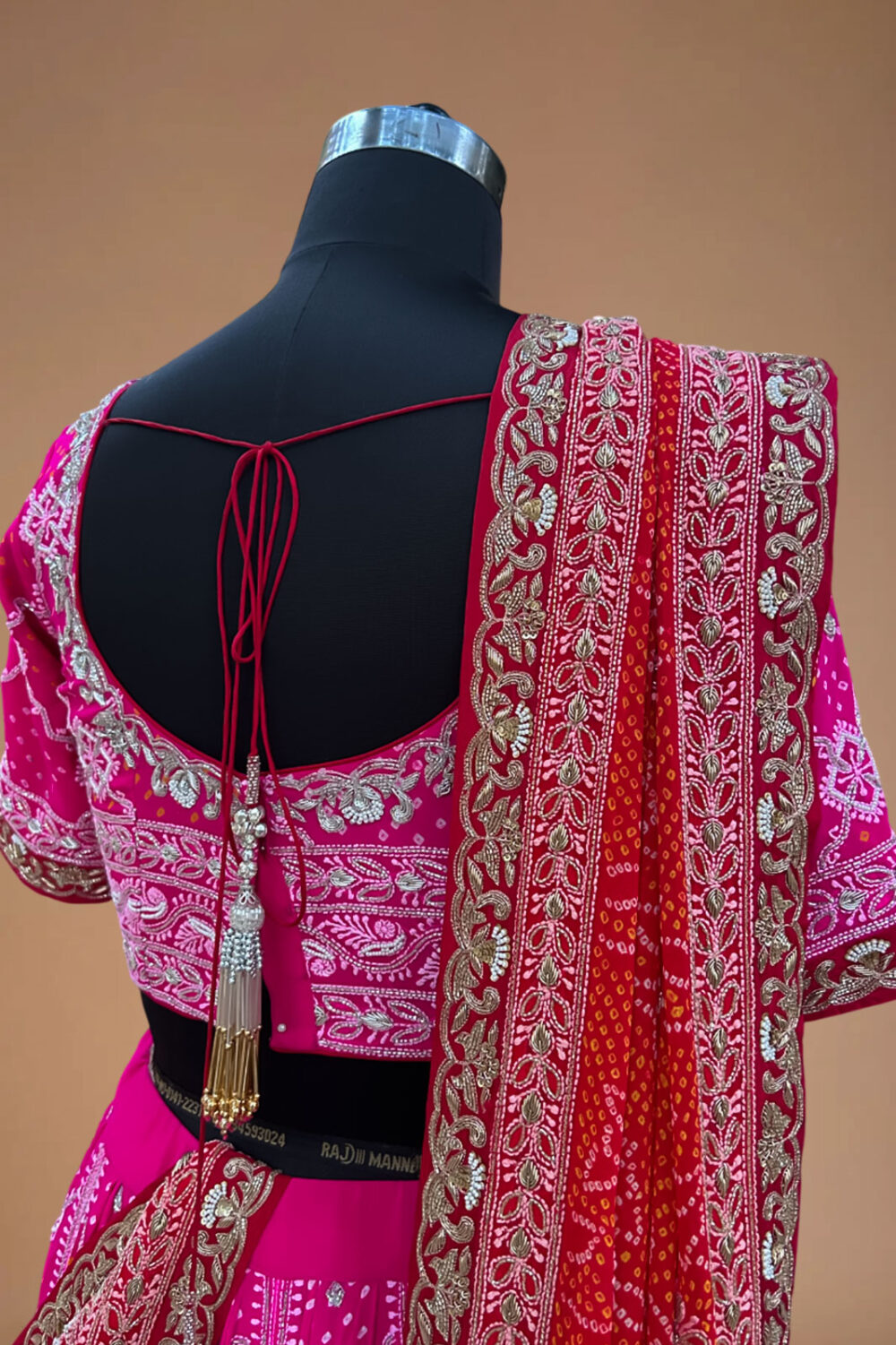 Mahreen Red Wedding LEHENGA - Image 4