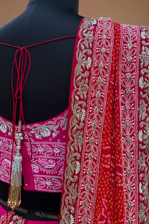 Mahreen Red Wedding LEHENGA - Image 3
