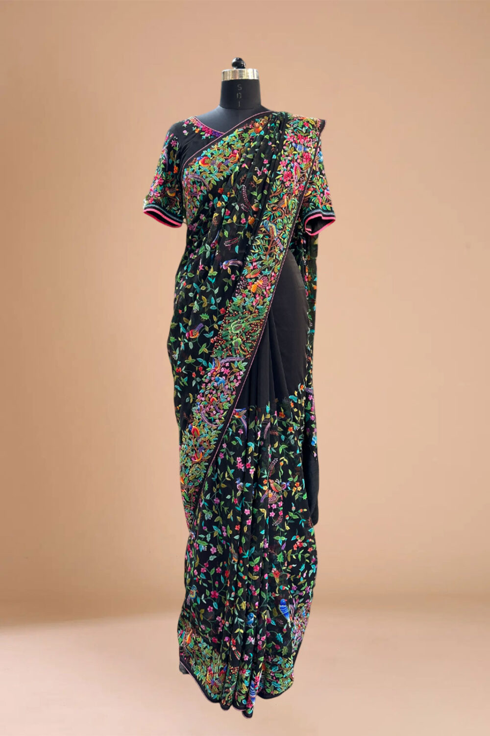 Designer Black saree